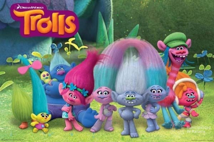 FOTO PRENSA MUNICIPALIDAD// TROLLS./ Imagen de uno de los atractivos films que se exhibir&aacute;n esta semana.