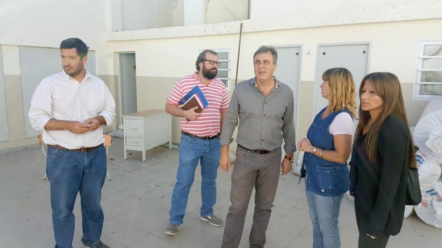 FOTO MUNICIPIO ESCUELA 2027./ Mariano Gig&oacute;n, Jer&oacute;nimo Rubino, Luis Castellano, Paula Culzoni y Carolina Pelegry.