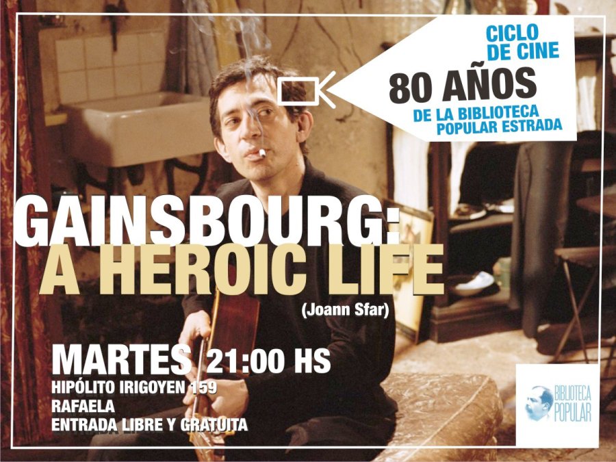 GAINSBOURG./ Hoy a las 21 en la Biblioteca Estrada.