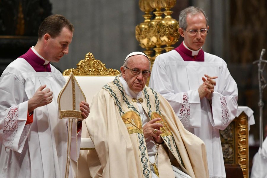 FOTO AFP-NA FRANCISCO./ Ayer en San Pedro.