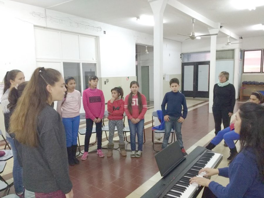 FOTO SCP// CANTO./ Un instante de la reciente actividad.