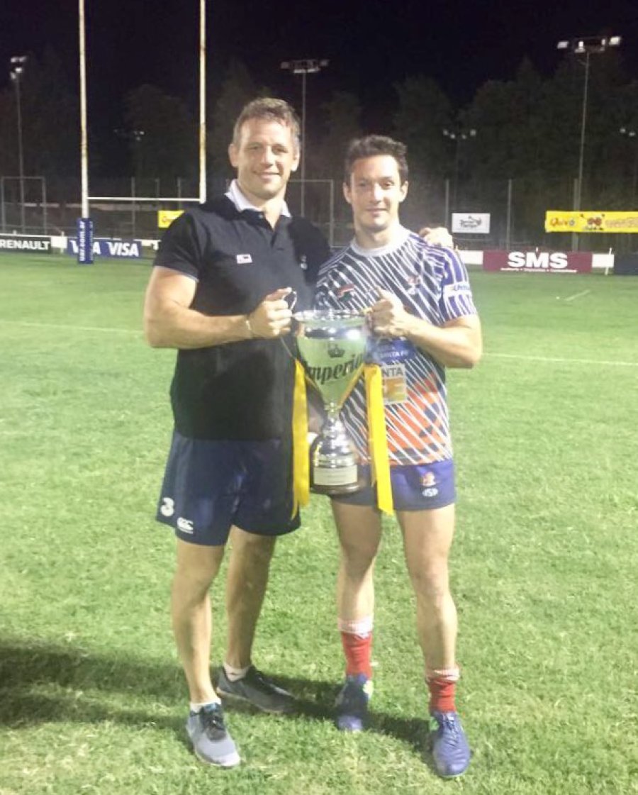 FOTO  FESTEJO. / Santa Fe se quedó con la Copa de Plata.   FOTO  COPA DE PLATA. / Pablo Villar y Leonardo Crosetti celebraron en el Seven de la República.