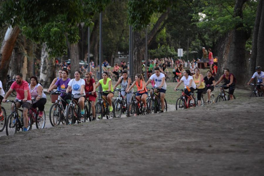 FOTO SCP// BICICLETEADA./ Se convoca a disfrutar de una actividad saludable.