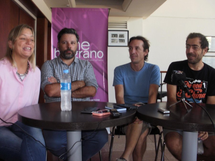 FOTO LA OPINION// PRESENTACION./ Patricia Andretich, Ramiro Rodr&iacute;guez, Pablo  Zapata y Federico Marcello.