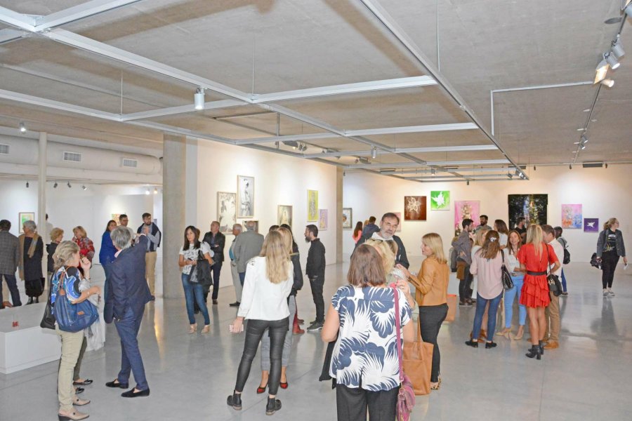 FOTO M. LIOTTA// AGENDA IMAGINACION./ Los artistas, gente de los Museos y la Secretaria de Cultura en la ceremonia de apertura.