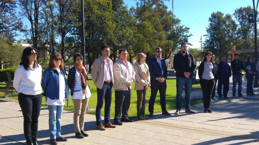 FOTO PRENSA MUNICIPALIDAD// EN LA PLAZA./ Un momento de la actividad en el principal paseo p&uacute;blico.