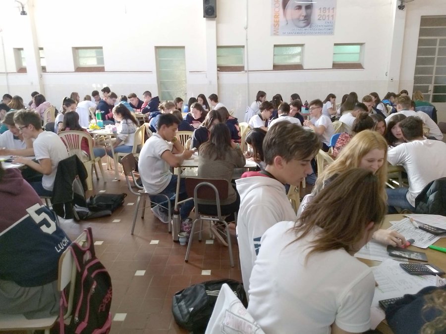 FOTO PRENSA ESCUELA// COMPETENCIA./ Vista general de la actividad de ayer.
