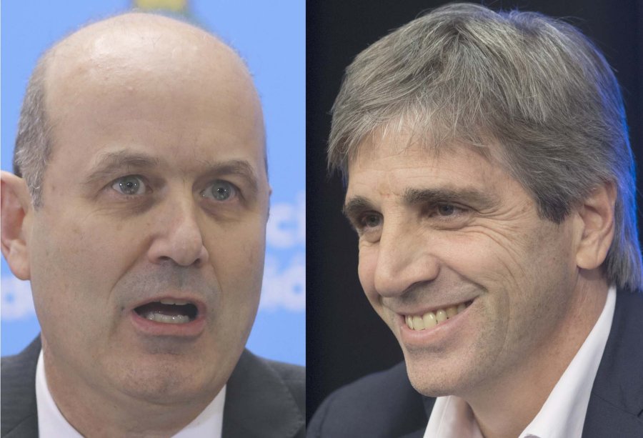 FOTO NA CAMBIO EN EL BCRA. Sale Sturzenegger y entra Caputo.