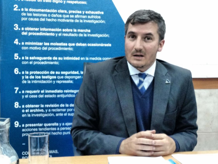 FOTO LA OPINION DR. DIEGO VIGO. El fiscal regional dio a conocer el informe de gesti&oacute;n de su primer a&ntilde;o.