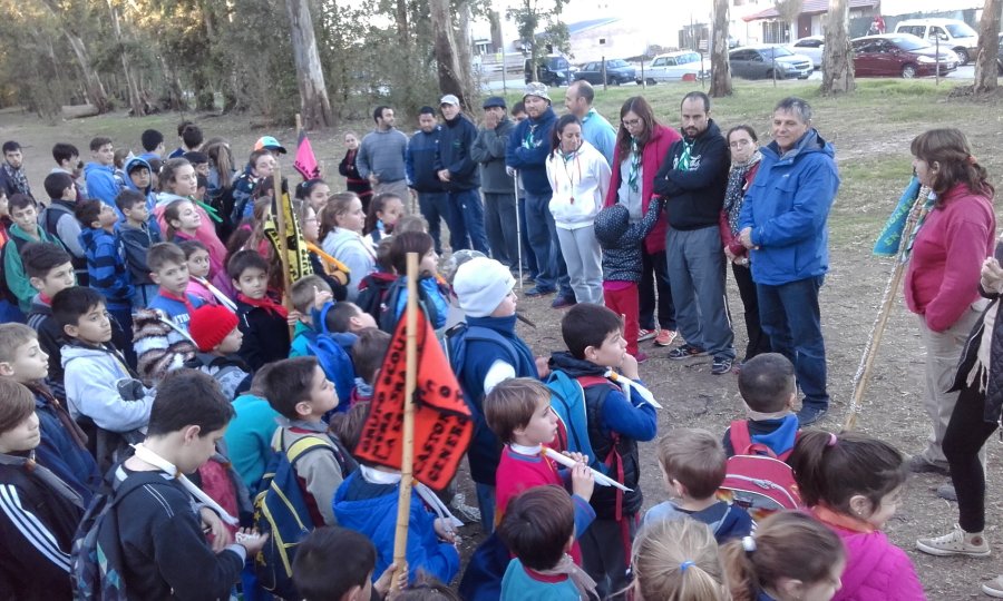 FOTO CP// BOSQUECITO./ El grupo scout en &eacute;l lleva a cabo sus actividades.