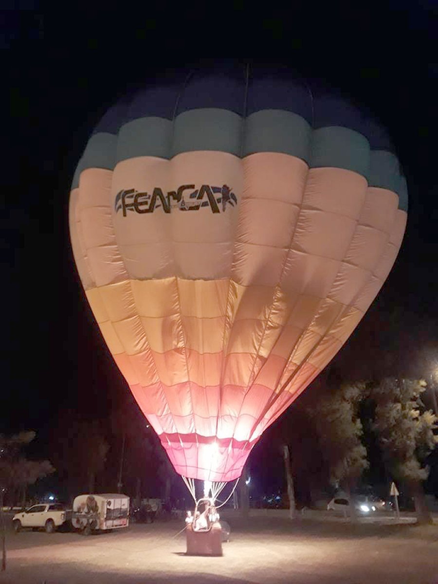 FOTO FEARCA GLOBO AEROST&Aacute;TICO./ Se realiz&oacute; el armado y vuelo.
