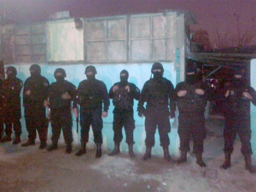 FOTO UR V ALLANAMIENTO. Fue realizado en horas de la madrugada para no generar conflictos con los vecinos.
