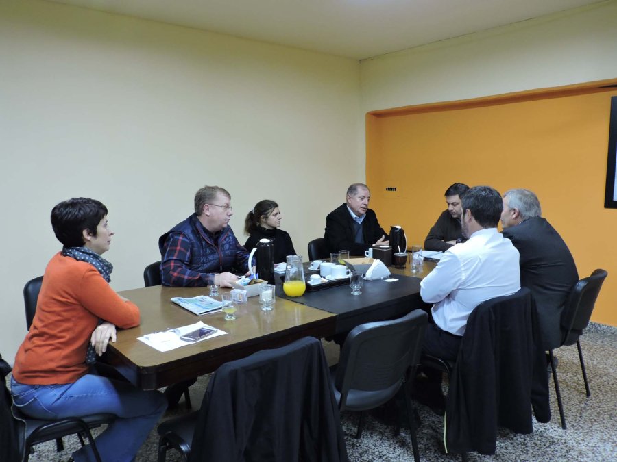 FOTO PRENSA CONCEJO// REUNIONES./ Uno de los recientes encuentros con autoridades bancarias locales.