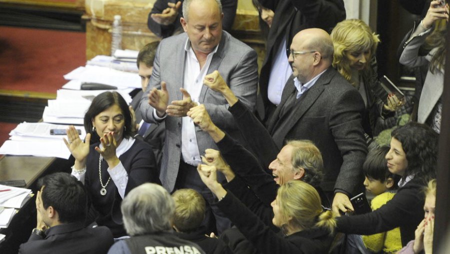 FOTO NA DIPUTADOS. Todos los legisladores votaron favorablemente la Ley Justina.