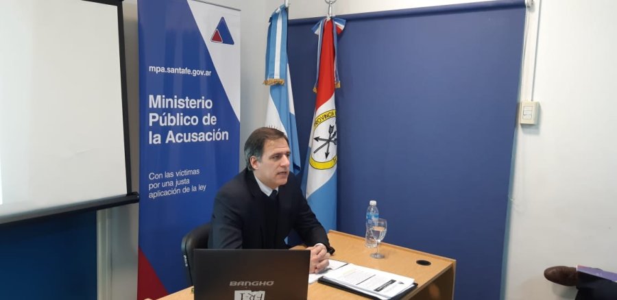 FOTO PRENSA MPA ARIETTI. Al brindar su informe.