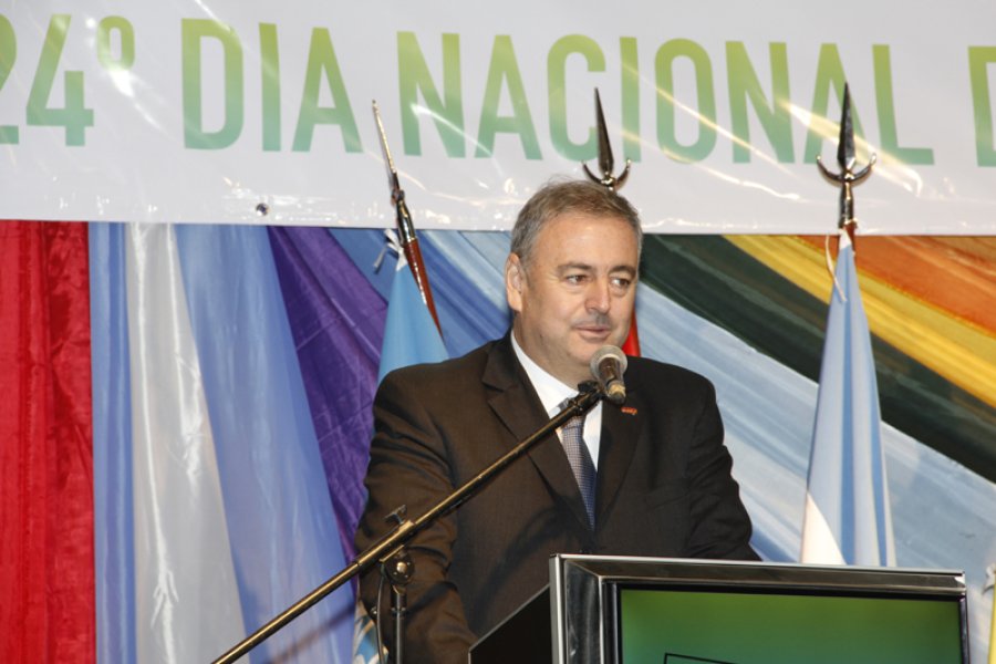 FOTO F. MELCHIORI ARIEL GUARCO./ El titular de la ACI durante su disertaci&oacute;n, el pasado s&aacute;bado.