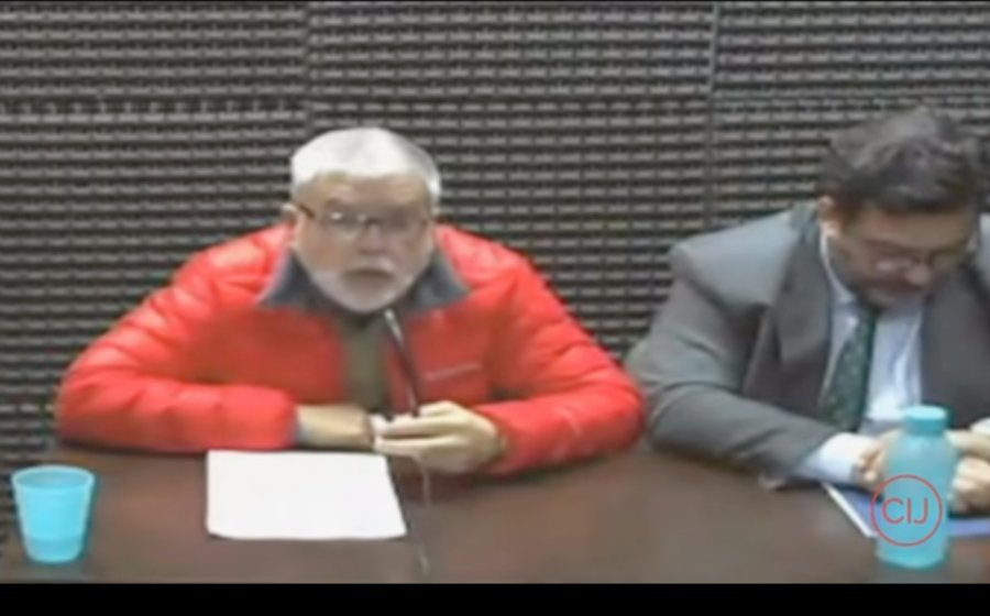 FOTO NA DESDE PRISION. De Vido declar&oacute; pero a trav&eacute;s del sistema de videoconferencia.