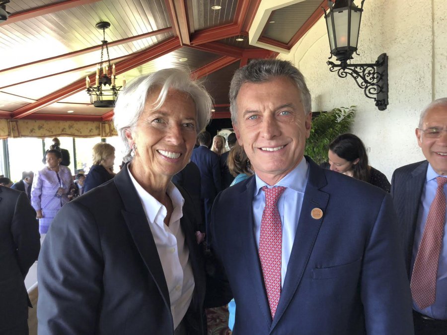 FOTO ARCHIVO NA PROTAGONISTAS. Macri y Lagarde ya llegaron a un acuerdo, pero el FMI no deja de hacer recomendaciones.
