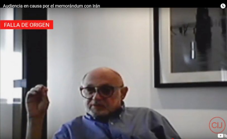 FOTO CIJ EX MINISTRO. Timerman declar&oacute; desde su domicilio.
