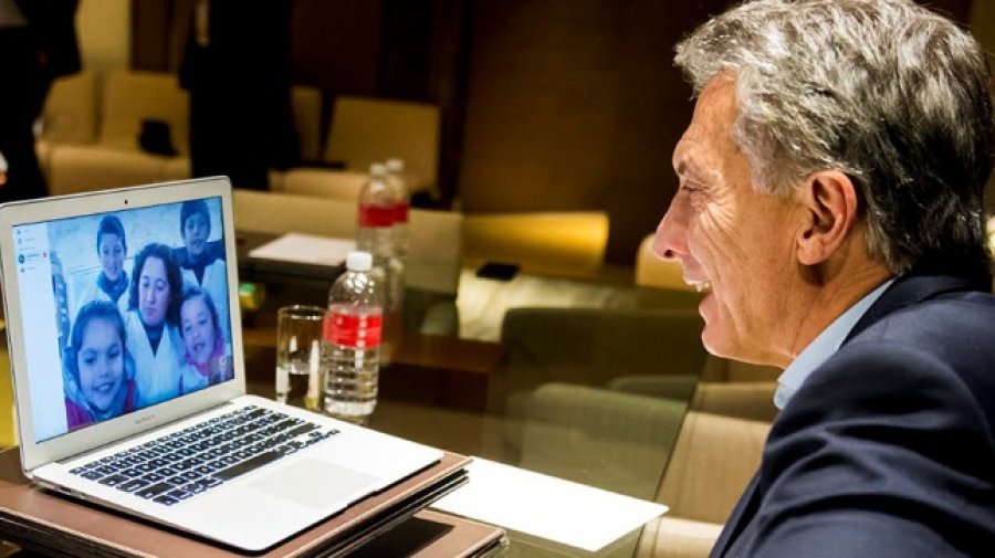 FOTO ARCHIVO NA MACRI. Apuesta a seguir cerca, pero a trav&eacute;s de la tecnolog&iacute;a.