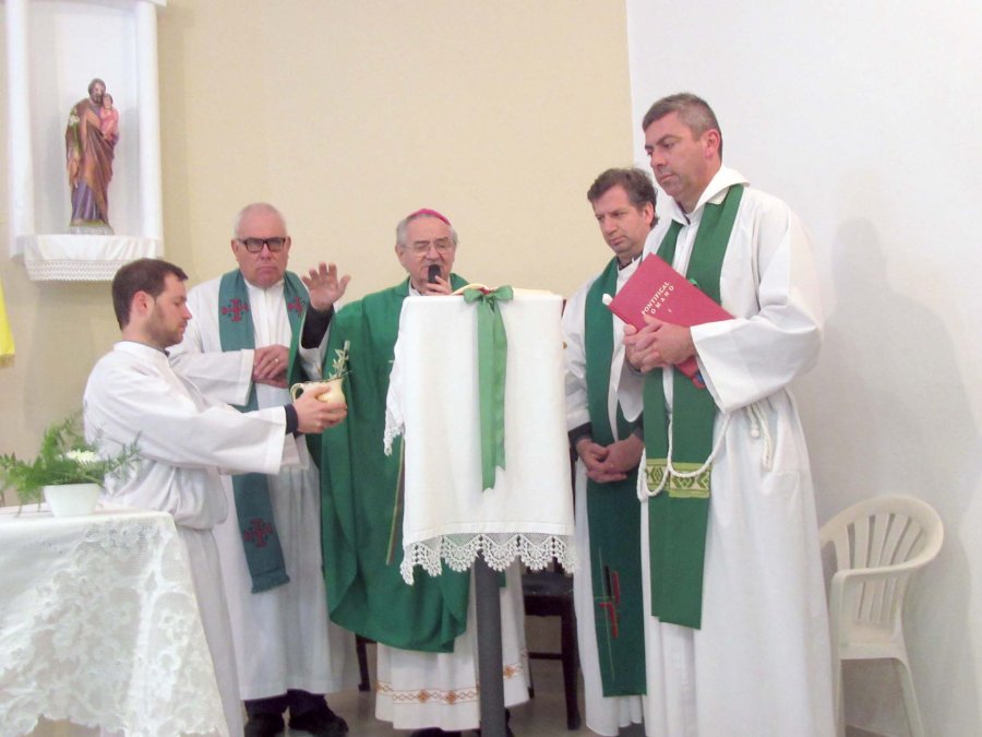 CEREMONIA./ Alexis Cardo, Jos&eacute; Mar&iacute;a Stucky, Luis Alberto Fern&aacute;ndez, Lucas Pessot y Alberto Sanch&iacute;s.
