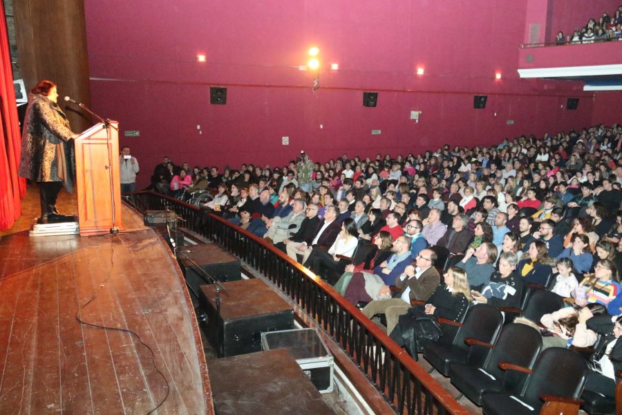FOTO J. BARRERA CHIQUI GONZALEZ./ Con un discurso de barricada se llev&oacute; los aplausos de la sala colmada.