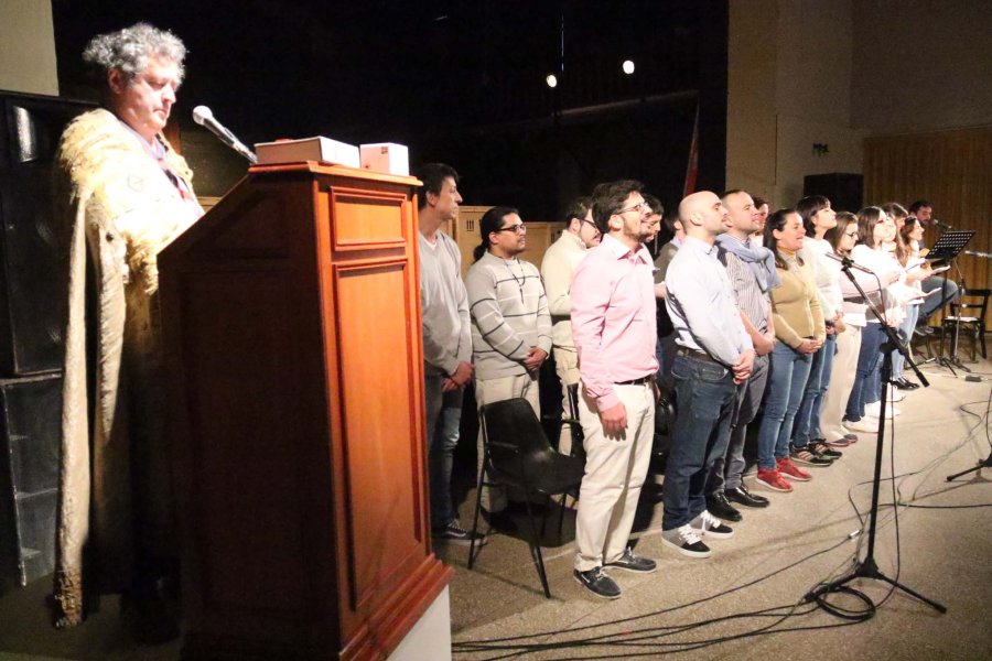 FOTO J. BARRERA DIOS./ Representaci&oacute;n de una misa cat&oacute;lica en el Centro Cultural Municipal.