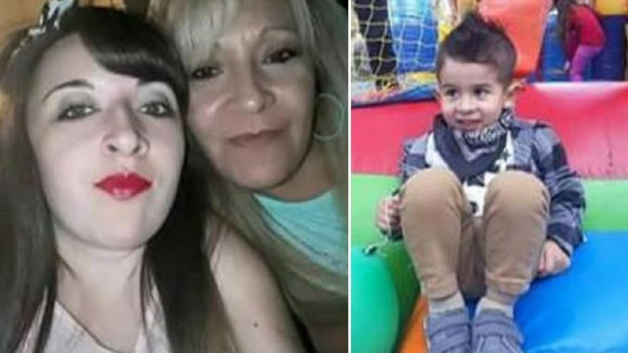 FOTO DIARIO LOS ANDES TRIPLE CRIMEN. De izquierda a derecha las v&iacute;ctimas: Karen Arenas (22), Alejandra Ferreyra (48) y Yariel Bruno (4).