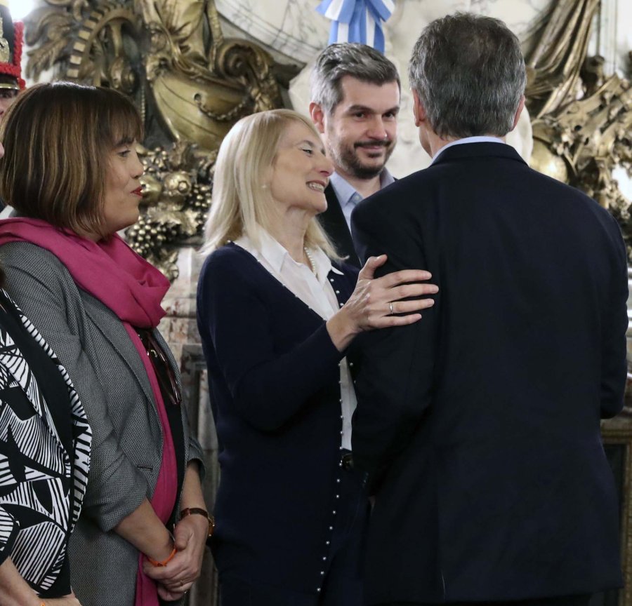 FOTO NA LANZAMIENTO. Macri en Casa Rosada.
