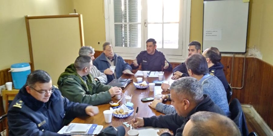 FOTO UR V COMANDO UNIFICADO. Se reuni&oacute; en la v&iacute;spera, con la presencia de la nueva Polic&iacute;a Federal de Rafaela.