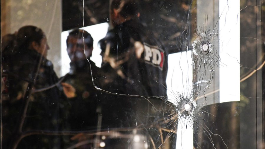 UNA AMENAZA MAS. As&iacute; qued&oacute; el edificio donde realizaron el juicio a la poderosa banda narco.