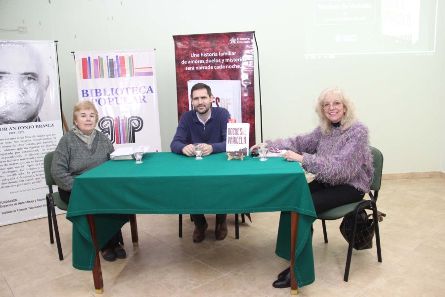 FOTO J. BARRERA// PRESENTACION./ Delia Sosa, Conrado Bocco y Liana Friedrich, durante el acto.