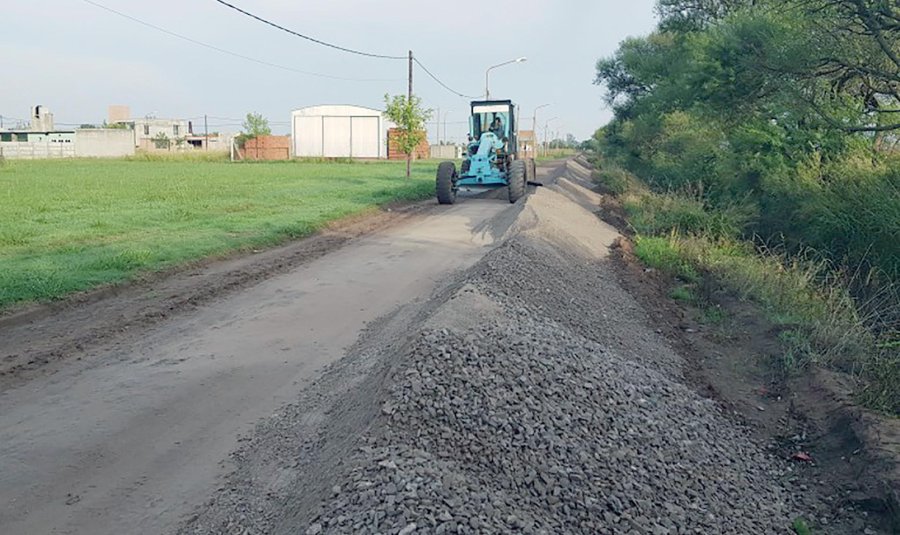 FOTO SCS// OBRA./ Maquinaria vial en plena labor.