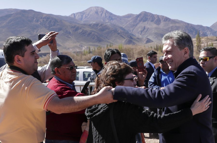 FOTO NA MACRI. En Jujuy presidi&oacute; la puesta en marcha del operativo en el marco del programa Fronteras Protegidas.