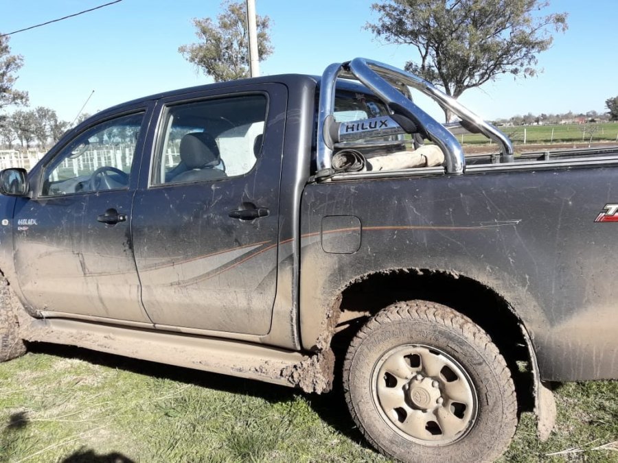 FOTO UR V TOYOTA HILUX. Una de las camionetas que fueron recuperadas.