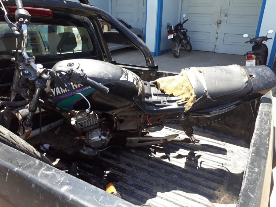 FOTO UR V LA MOTO ROBADA. Se trat&oacute; de una Yamaha YBR 125 c.c.
