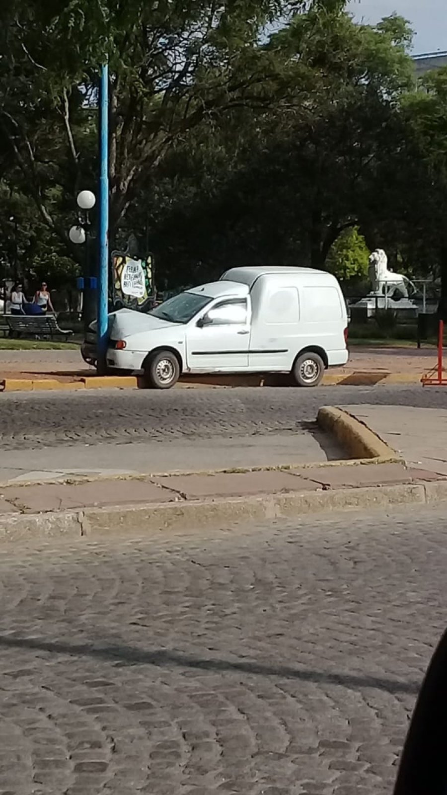 FOTO REDES SOCIALES VOLKSWAGEN CADDY. Se supo que su conductor habr&iacute;a estado ebrio cuando protagoniz&oacute; el suceso vial.