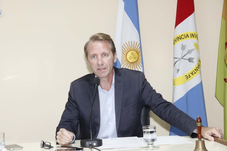 FOTO F. MELCHIORI// MENSAJE./ Gonzalo Toselli rindiendo cuentas frente al Concejo.