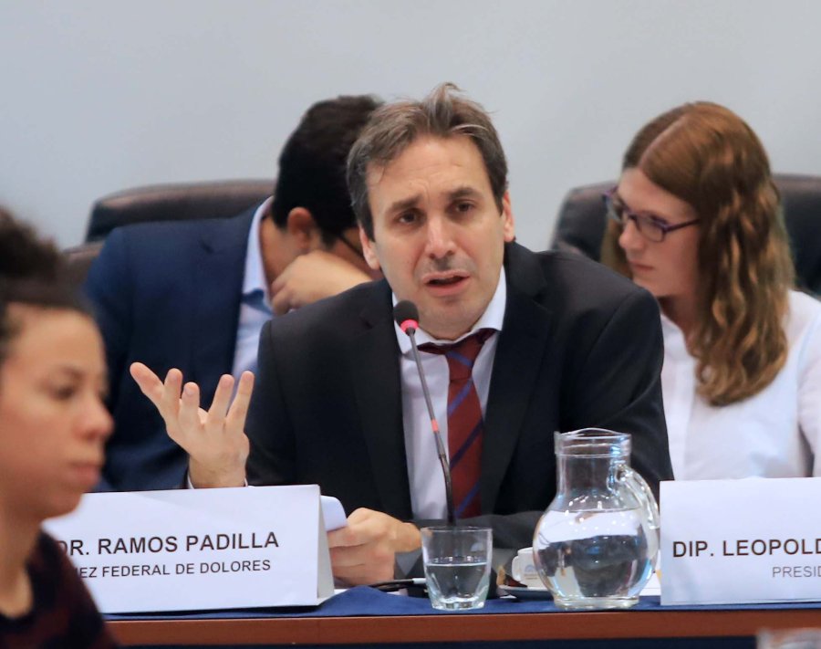 FOTO ARCHIVO NA RAMOS PADILLA. El juez durante su exposici&oacute;n en el Congreso, el martes.