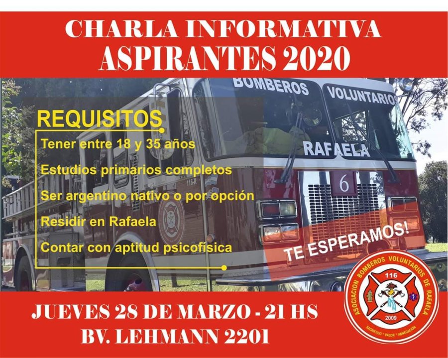 FOTO BV ANUNCIO. La charla para aspirantes ser&aacute; el 28 de marzo a las 21:00.
