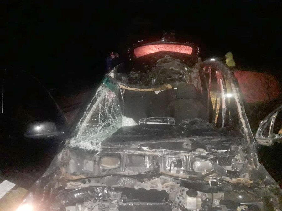 FOTO LA OPINION ESTADO. As&iacute; se observ&oacute; al rodado en que viajaban las personas lesionadas.