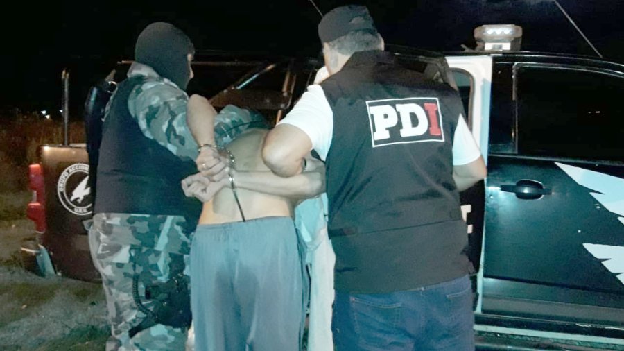 FOTO MIN. SEG. STA. FE APREHENDIDO. Se logr&oacute; gracias al eficaz trabajo de la PDI y grupos de irrupci&oacute;n de la UR V.