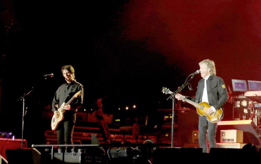 FOTO INFOBAE// PAUL MC CARTNEY./  El inolvidable exBeatle durante su concierto memorable del pasado s&aacute;bado.