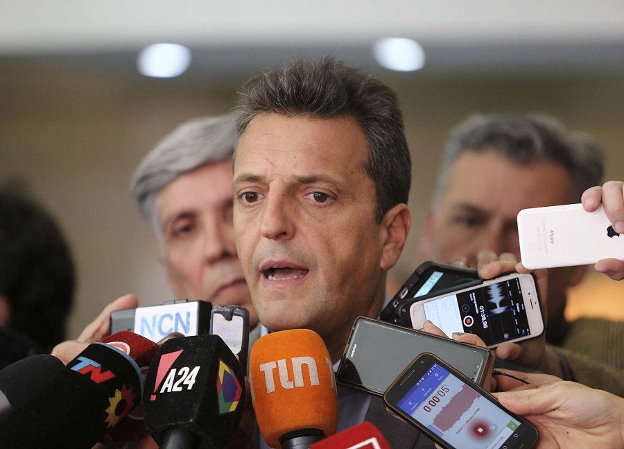 FOTO NA SERGIO MASSA. "Todos tenemos que colaborar".