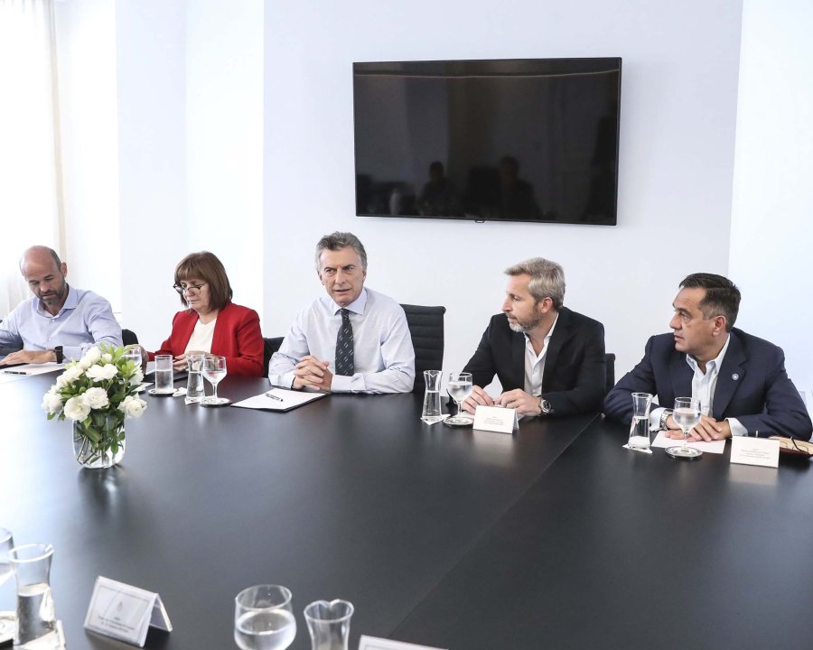FOTO NA REUNION DE GABINETE. En Olivos, Macri se encontr&oacute; con sus ministros.