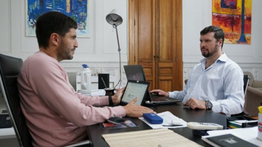 FOTO LA CAPITAL SEGURIDAD. El ministro Maximiliano Pullaro, y el secretario de Control de las Fuerzas de Seguridad, David Reniero.