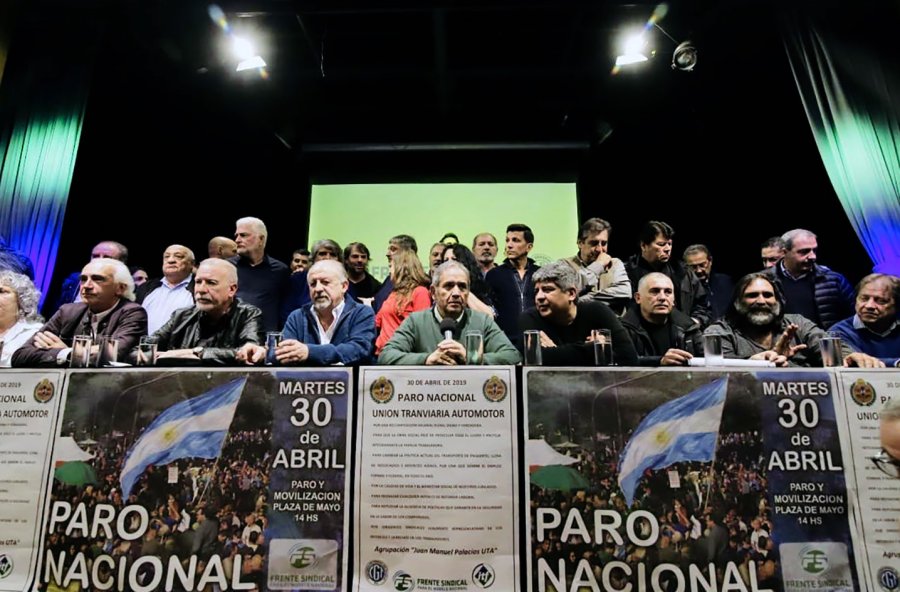 FOTO NA DIRIGENTES. Conferencia de prensa de los gremios.