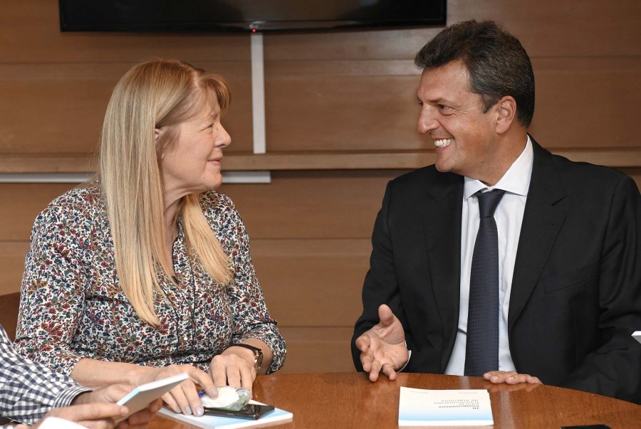 FOTO NA EX SOCIOS. Stolbizer durante el encuentro con Massa.