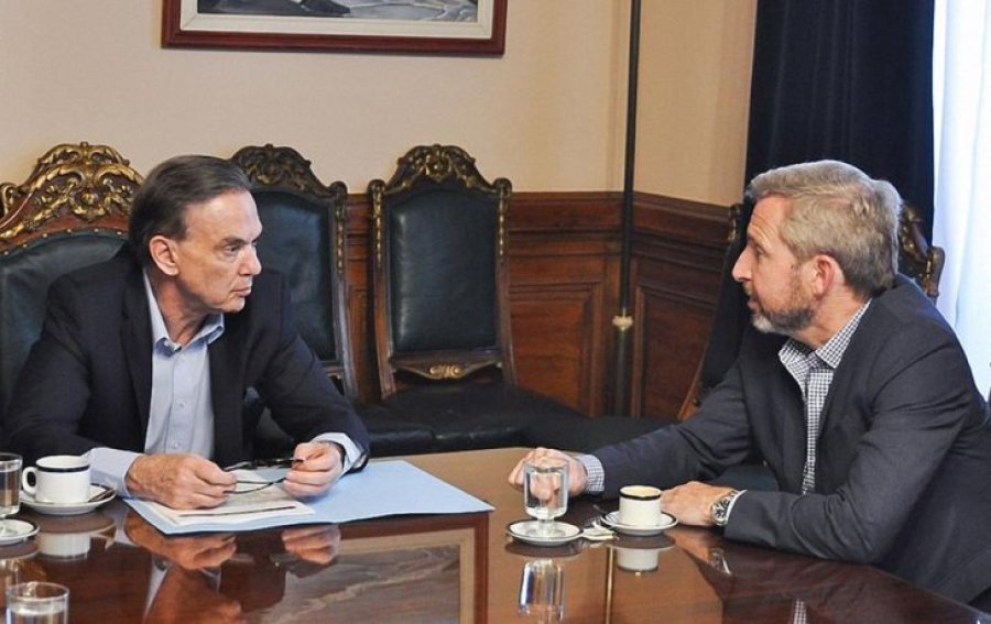 FOTO ARCHIVO NA ANTI CRISIS. Pichetto y Frigerio, dos de los protagonistas del di&aacute;logo.