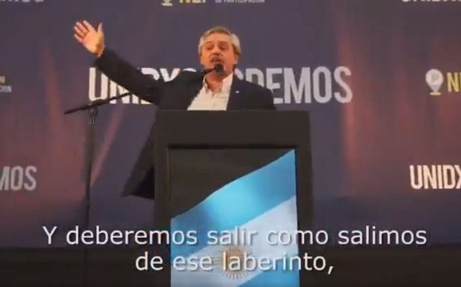 FOTO NA EN CARRERA. A. Fern&aacute;ndez lanz&oacute; su primer spot.